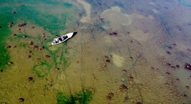 Konya’daki Suğla Gölü, mevsimsel kuraklık nedeniyle zor günler yaşıyor