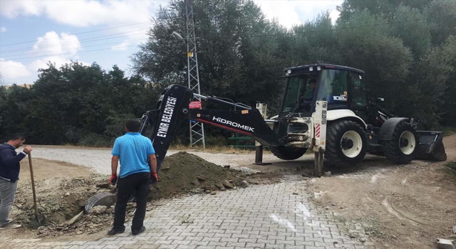Eymir beldesinde su ve kanalizasyon çalışmaları