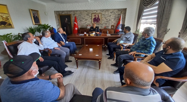 Beypazarı Muhtarlar Derneği ile Ziraat Odası Başkanından İlçe Emniyet Müdürü Demirci’ye ziyaret