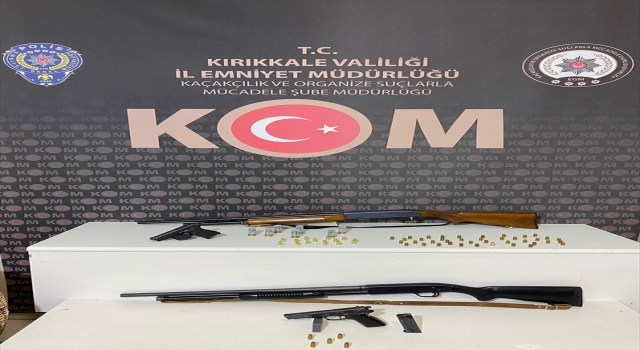 Kırıkkale’de ruhsatsız tabanca ve av tüfeği ele geçirildi