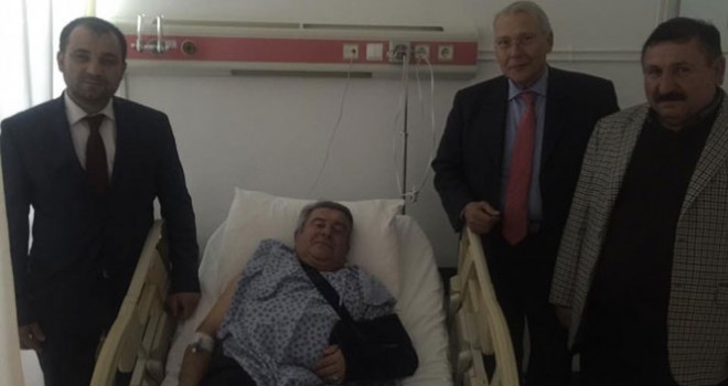 Merdivenlerden düşen başkan Ankara'da hastaneye kaldırıldı