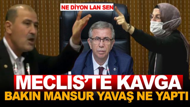 AK Partililer ve CHP'liler kavgaya tutuştu