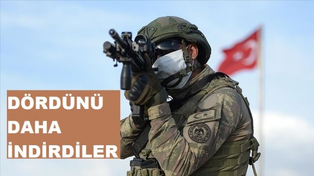 Barış Pınarı bölgesinde 4 PKK/YPG’li terörist etkisiz hale getirildi