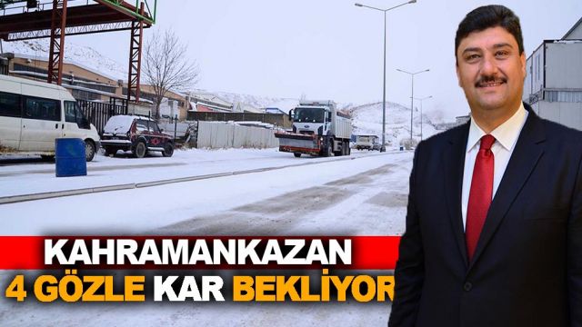 Kahramankazan’da karla mücadele hazırlıkları tamamlandı
