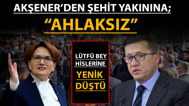 Meral Akşener: Karşısındaki ahlaksız bir adam da olsa Lütfü Türkkan'ın sinirlerine hakim olması gerekirdi