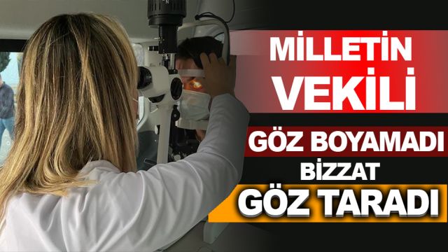 Milletvekili Dr. Tuba Vural Çokal’dan gençlere göz muayenesi