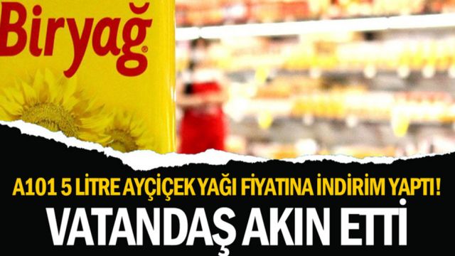 A101 İNDİRİM YAPTI VATANDAŞ AKIN ETTİ