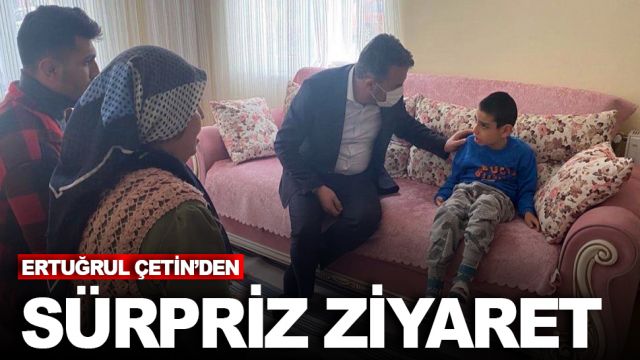Başkan Çetin'den hastalara sürpriz ziyaret