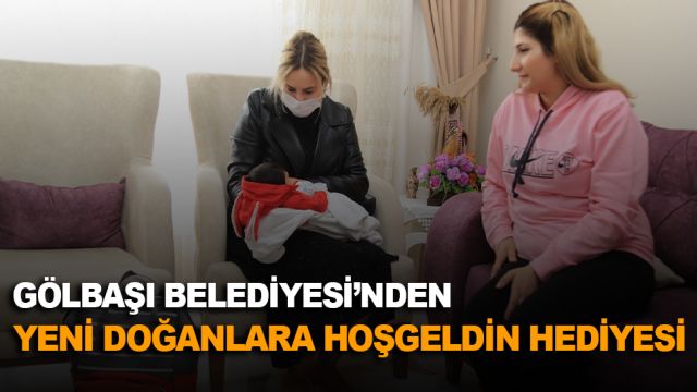 Gölbaşı Belediyesi Bebeklere Desteğe Devam Ediyor…