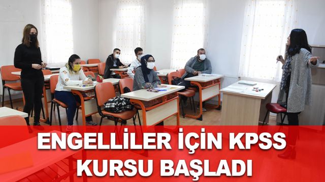 Altındağ’da Engelliler İçin KPSS Kursu Başladı