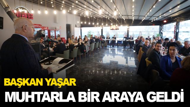 Başkan Yaşar muhtarla bir araya geldi