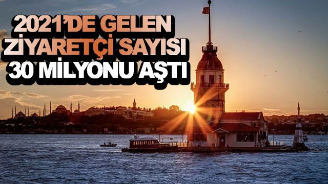TÜRKİYE’YE 2021’DE GELEN ZİYARETÇİ SAYISI 30 MİLYONU AŞTI