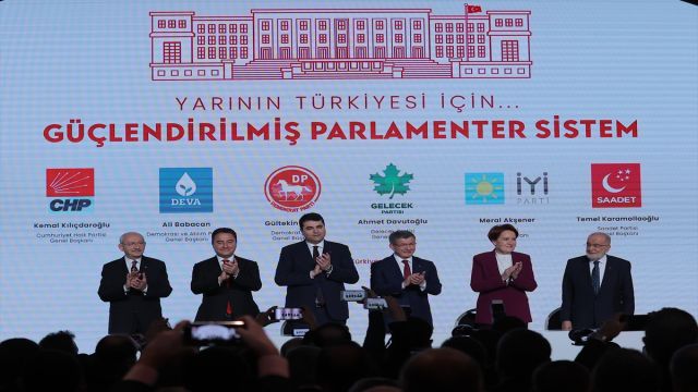 Altı muhalefet partisinin "Güçlendirilmiş Parlamenter Sistem" toplantısı