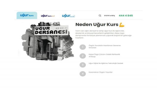Uğur Kurs web sitesi yeni yüzü ile yayında