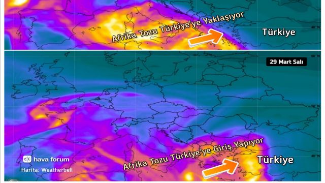 Afrika tozu ve sıcakları ile yeni haftaya giriyoruz...