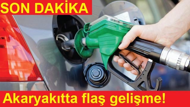 Akaryakıtta flaş gelişme!