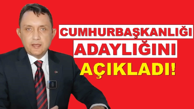 DOÇ. DR. HALİL MURAT ÜNVER CUMHURBAŞKANLIĞI ADAYLIĞINI AÇIKLADI