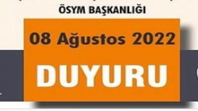 ÖSYM Sınav takvimini güncelledi...