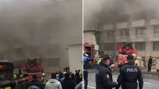 Çırağan Sarayı'nda yangın