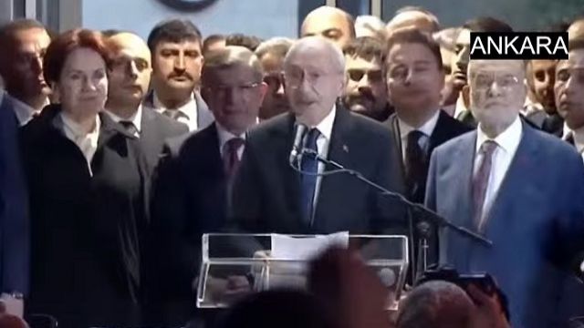 Millet ittifakının adayı Kemal Kılıçdaroğlu....