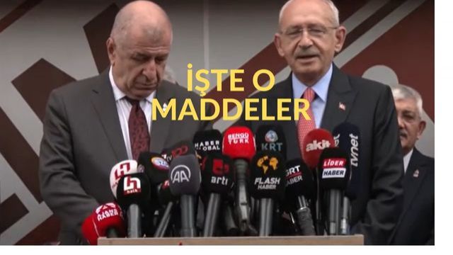 Ümit Özdağ ve Kemal Kılıçdaroğlu hangi maddelerde anlaştılar...