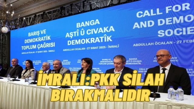 İmralı Heyeti Açıklama Yaptı: PKK Kendini Feshetmeli