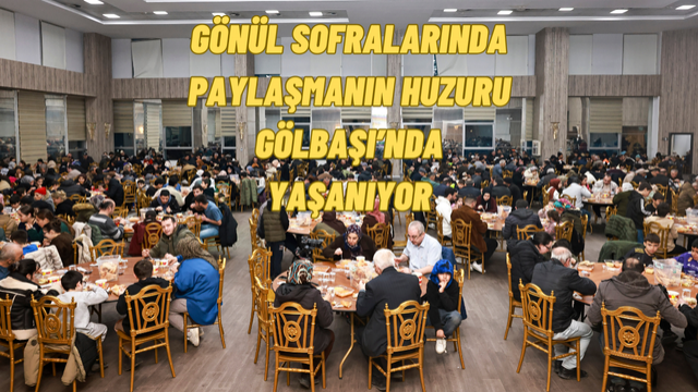 Gölbaşı Belediyesi Her Gün Yüzlerce Kişiye İftar Yemeği Veriyor