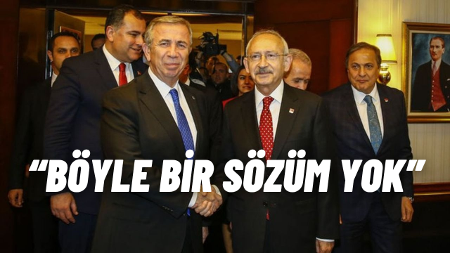 Mansur Yavaş’tan Kılıçdaroğlu İddialarına Net Yanıt: Böyle Bir Sözüm Olmadı