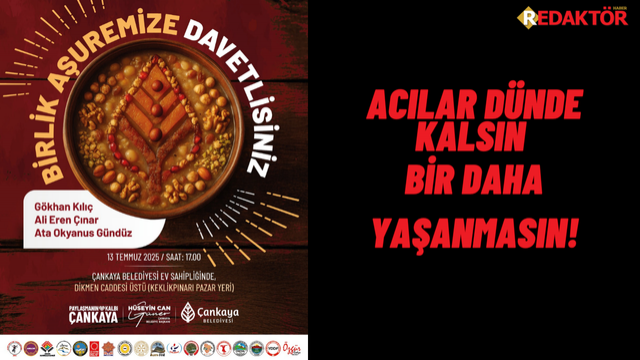 Çankayalılar Birlik Aşuresi Etkinliğinde Buluşuyor