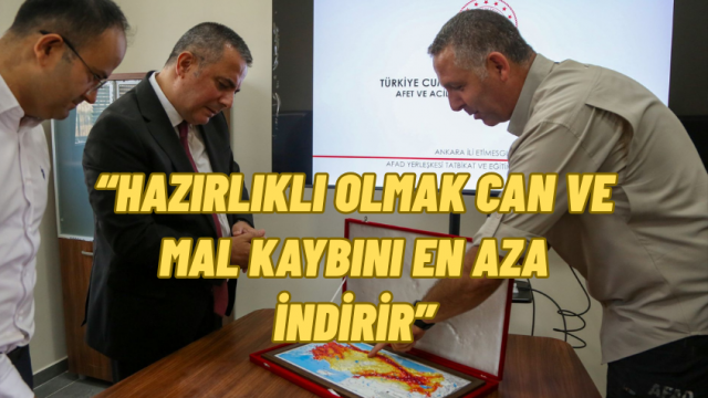 Belediye Başkan Yardımcısı Gültekin Bayındır’dan AFAD Etimesgut Eğitim Kampüsü’ne Ziyaret