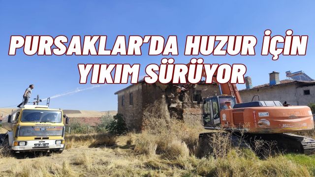 Pursaklar Belediyesi’nden Huzur Adımı Metruk Yapılara Veda