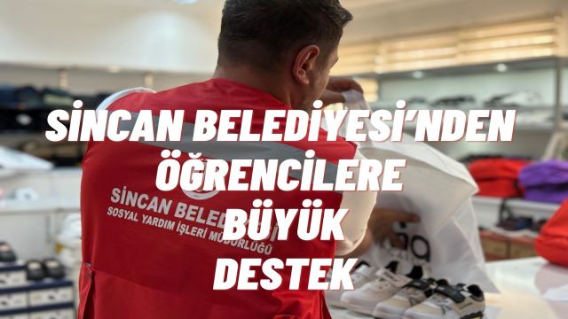 Sincan Belediyesi’nden 8 Bin 351 Öğrenciye Kırtasiye Desteği