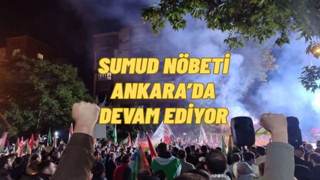 Ankara’da Sumud Nöbeti Sürüyor: ABD Büyükelçiliği Önünde Protesto