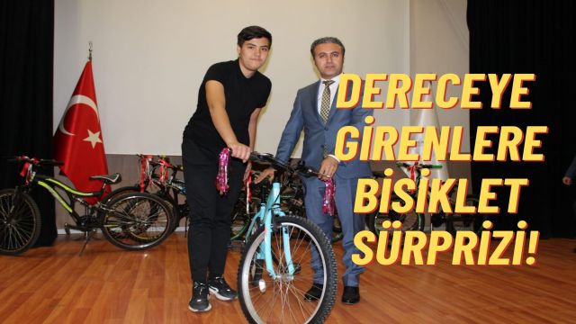 LGS’de İlk 10’a Giren Öğrencilere Mamak’ta Bisiklet Ödülü