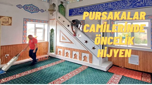 Pursaklar Belediyesi’nden Camilere Detaylı Temizlik Çalışması
