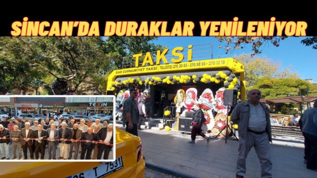 Sincan’da Taksi ve Minibüs Durakları Modernize Ediliyor