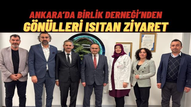 Ankara’da Birlik Derneği’nden Sağlık Camiasına Anlamlı Ziyaret