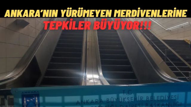 Ankaralılar Yürümeyen Merdivenlere Değil, Çözümsüzlüğe Tepki Gösteriyor