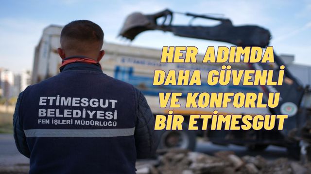 Etimesgut'ta Asfalt Bakım Ve Onarım Çalışmaları Aralıksız Sürüyor