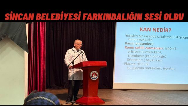 Sincan Belediyesi’nden Topluma Hayat Veren Etkinlik Kızılay Haftası Semineri