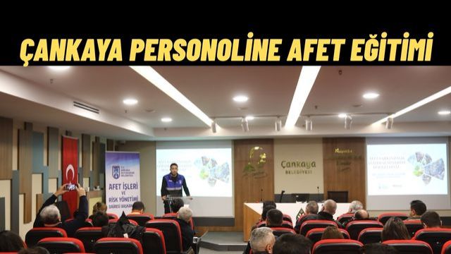 ABB itfaiyesi’nden Çankaya Belediyesi Personeline Afet Farkındalık Eğitimi