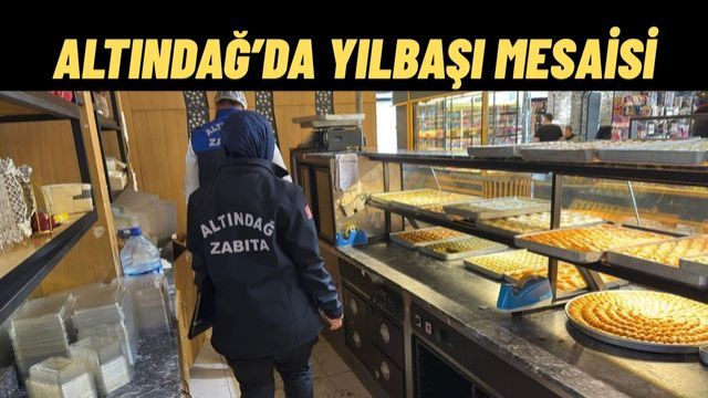 Altındağ Zabıtası Yılbaşı Öncesi Sahada