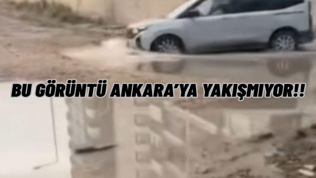 Ankara'da Utandıran Manzara Mahalleli Çözüm Bekliyor