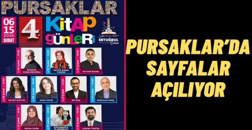 Pursaklar 4. Kitap Günleri 6 Şubat’ta Başlıyor