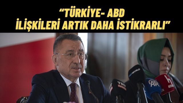 Tbmm Dışişleri Komisyonu Başkanı Fuat Oktay Türkiye–ABD İlişkileri Daha İstikrarlı Zeminde İlerliyor