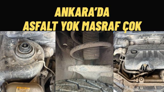 Ankara'da Yarım Kalan Yol Çalışmaları Sürücüye Masraf Yollara Çile Oldu