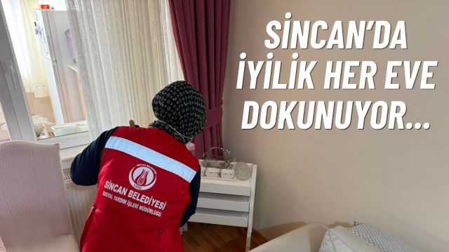 Sincan Belediyesinden Evde temizlik desteği..