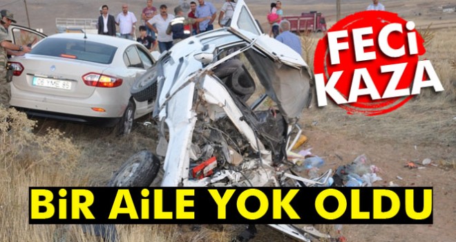 Feci kazada bir aile yok oldu: 3 ölü, 3 yaralı