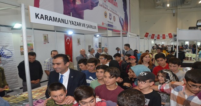 Karaman kitap fuarı açıldı...
