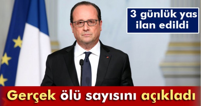 Cumhurbaşkanı Hollande: Paris saldırısının bilançosu 127 ölü